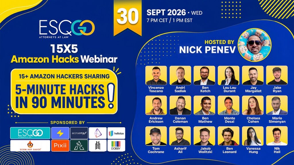 ESQgo 15×5 Amazon Hacks Webinar
