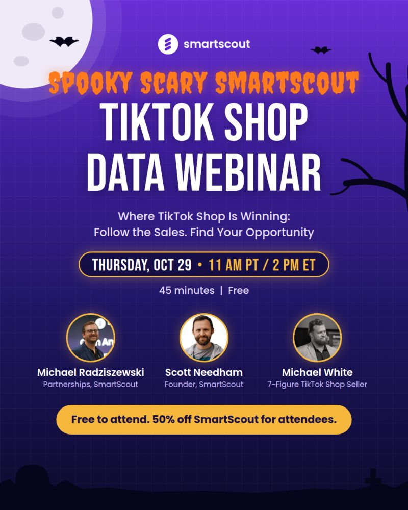 SmartScout’s Spooky Scary TikTok Shop Data Webinar
